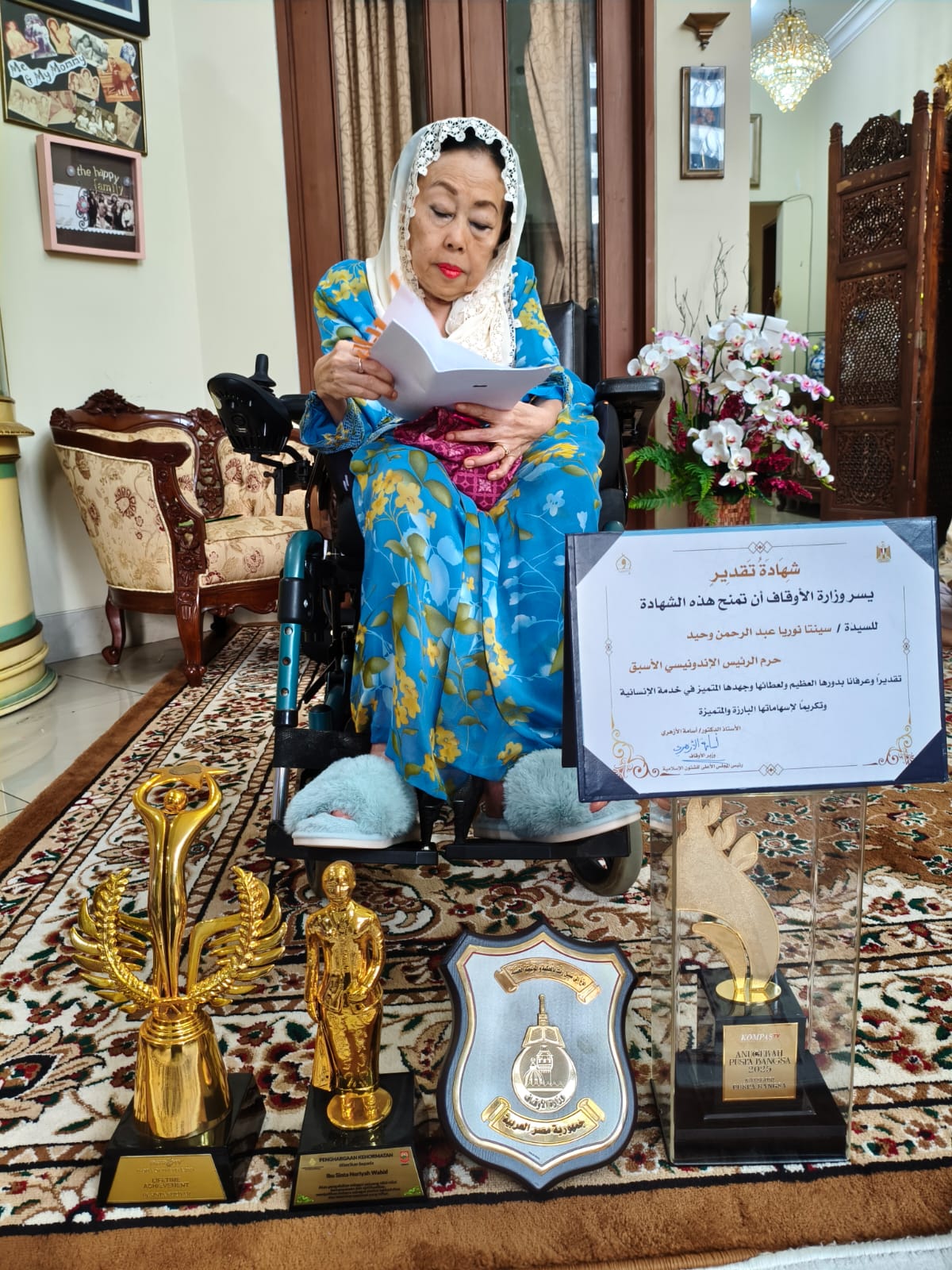 Hari Ibu 22 Desember 2025, Ibu Sinta Nuriyah Wahid Menerima Penghargaan Lifetime Achievement & Special Category “Mother of the Nation”